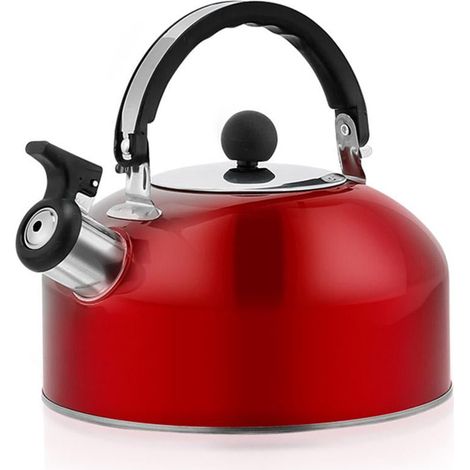 Bouilloire Siffleuse - Acier Inoxydable 3 L - Compatible Gaz Électrique Induction - Pour Maison Bureau - 1 Pièce (1/5)