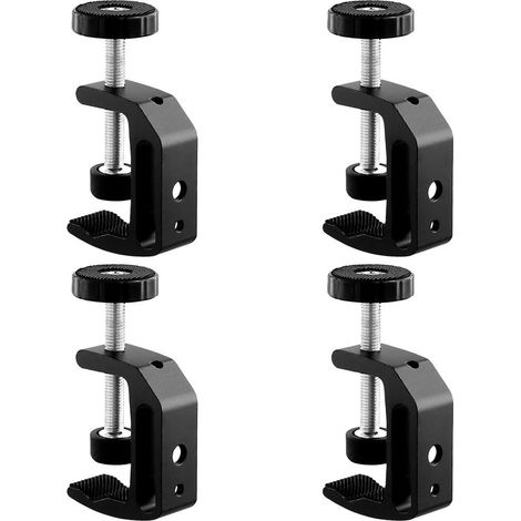 Set mit 4 verstellbaren C-Klemmen von 0 bis 60 mm, aus Aluminiumlegierung, Mini-Klemmen für Heimwerkerarbeiten, Schweißen, Holzbearbeitung und Autoreparaturen (1/5)