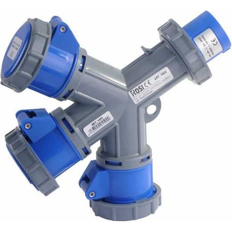 Adaptador Sp Cee 2Pto Pr Cee 3X2Pto Rosa
