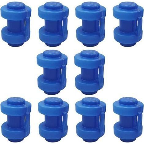 Lot de 10 capuchons de poteau, diamètre 25 mm, matériau PP, pour trampoline avec filet de sécurité (1/5)