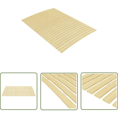 The Living Store Sommier à lattes avec 24 lattes 120x200 cm - Sommier À Lattes - Lit Plateforme - Lit Double - Cadre De Lit - Sommier Pliable (1/5)