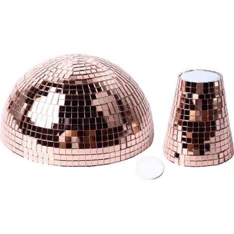 Miroir Boule à Facettes Champignon Décor Table Fête Rose Or Argenté Accessoires Décoration Maison Bar Scène (1/5)