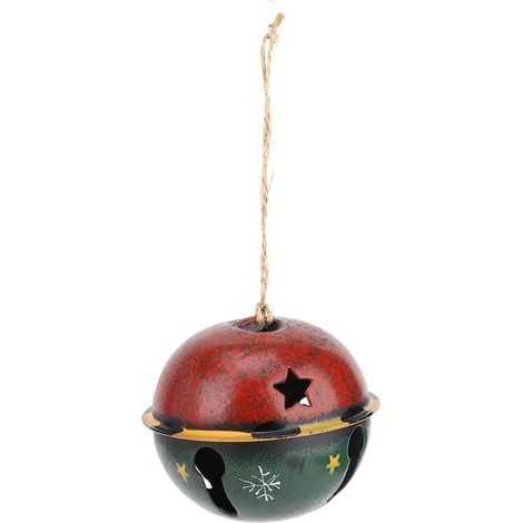 Décoration de cloche de sapin de Noël - Neuf - Fer - 4 styles disponibles - Diamètre 6-8 cm - Poids 23-48 g