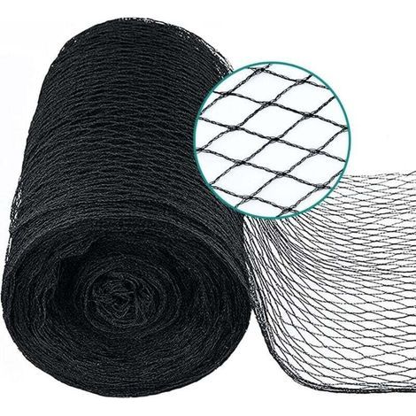 Ineasicer 8m x 10m Filet pour Bassin à Noir, Couverture en Filet à Mailles Fines - Protège Les Poissons des Oiseaux, des Chats, des Prédateurs, UV - Réutilisable, Piquets Inclus (1/4)
