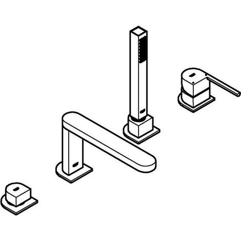 GROHE Plus 4-Loch Einhand-Wannenkombination, Wannenrandmontage, (1/5)