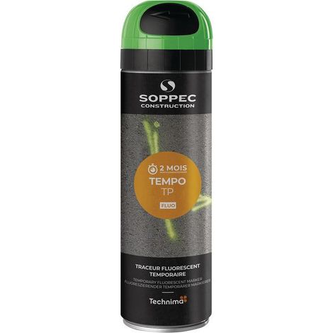 Traceur de chantier fluorescent [2 Mois] - Soppec - TEMPO TP  Vert