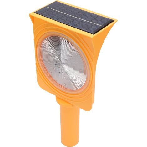 Helles Solarsignallicht, tragbare Hochleistungs-LED-Lampe, asynchroner roter und blauer Blinkmodus, für den sicheren Einsatz im Freien. (1/5)