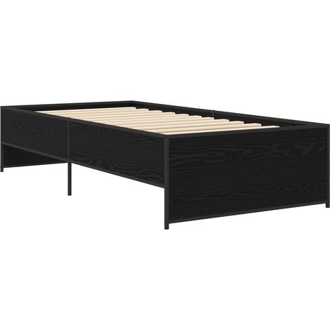 Maison Exclusive - Bettrahmen Schwarze Eiche 80 x 200 cm Holzwerk