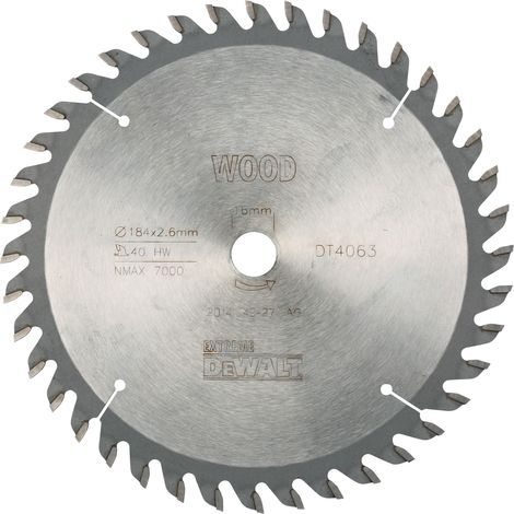 Lama di sega circolare portatile DEWALT Extreme Workshop 184x16mm