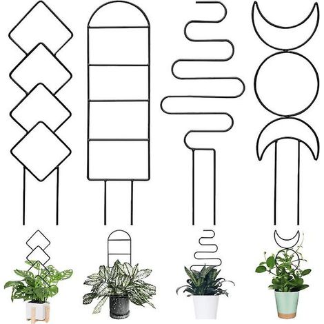 supports pour plantes grimpantes d'intérieur, petits treillis pour plantes en pot, treillis d'intérieur pour plantes en pot (1/5)