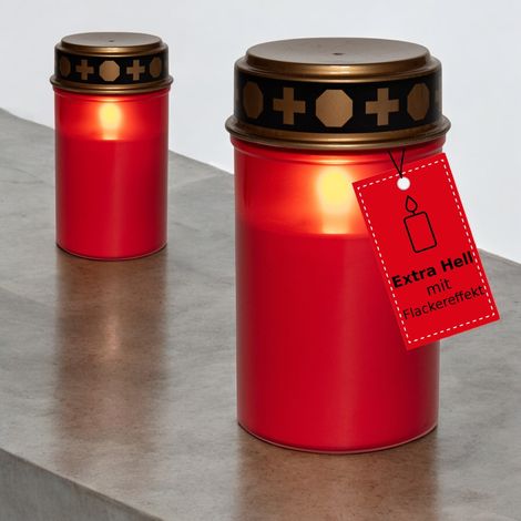 2x Novaliv LED Kerze   Rot (1/5)