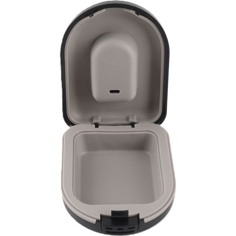 Étui pour appareil auditif contour d'oreille, étanche, portable et résistant aux chutes, noir (1/5)