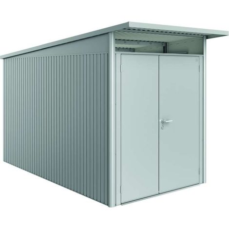Casetta AvantGarde Misura A4 argento metallizzato con porta a due battenti stretta