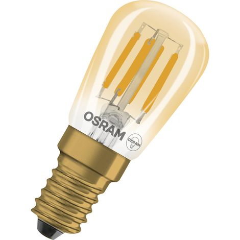 OSRAM Tube LED  Vintage 1906 T26 Filament, 2,8 W, E14, doré, transparent, recommandé pour l'éclairage des étagères, des miroirs, des solutions d'éclairage linéaire, l'éclairage d'accentuation dans les