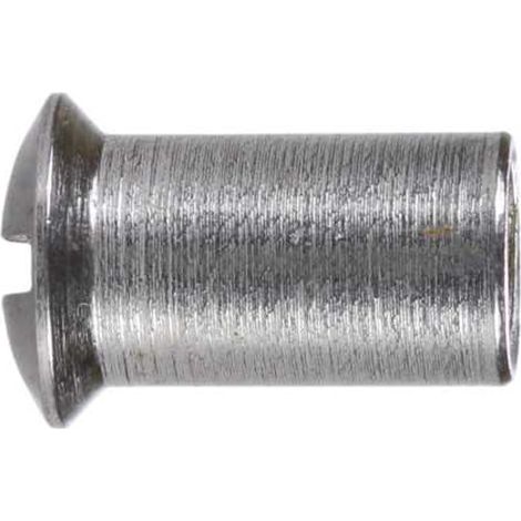 Reidl Hülsenmutter M 4 x 12, Linsensenkkopf mit Schlitz, Innengewinde, A4 blank (1/4)