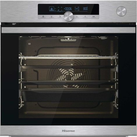 77 liter, 60 cm multifunktions-einbaubackofen mit pyrolyse-selbstreinigung, edelstahl - Hisense - BSA66334PX (1/3)