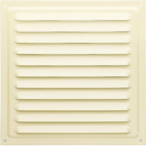 1 - Grille De Ventilation - Métal - Aération Murale - Résistance Corrosion - Intérieur Extérieur - Beige - 20x20cm (1/3)