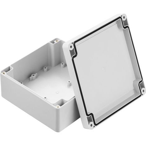 Boîtier RS PRO en Polycarbonate, 134.75 x 134.75 x 60.1mm, Gris IP67, Blindé ( Prix pour 1 ) (1/3)