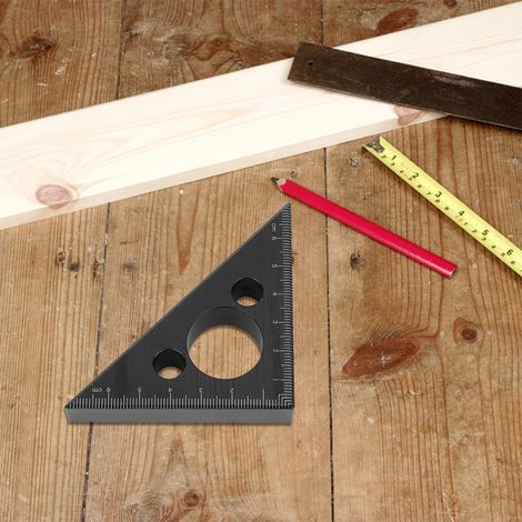 Dickwandiger Zimmermannswinkel aus Aluminiumlegierung mit Höhenmesser (1/5)