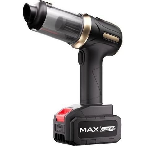 Aspirateur Voiture Sans Fil - 16000 Pa - 2-en-1 Aspirateur Et Dépoussiéreur D'air - Autonomie 30 À 45 Min - 4000 Maha - 27 X 21 X 10 Cm (1/5)