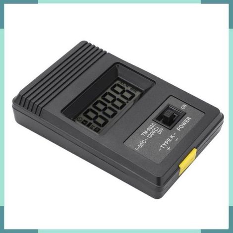 Digitales Thermometer, großes LCD-Display, tragbares Thermometer, leicht zu transportieren, zur Messung von Gasen, Flüssigkeiten und halbfesten Stoffen (1/5)