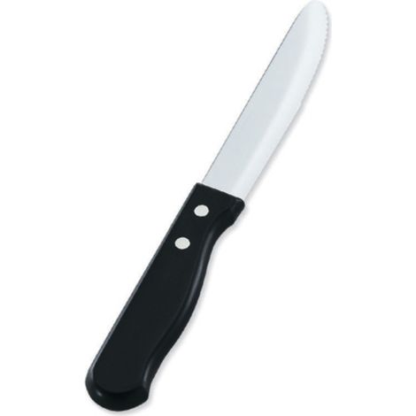 Couteau à Steak Manche Noir Plastique L 25,1 cm Lot de 12 Pujadas