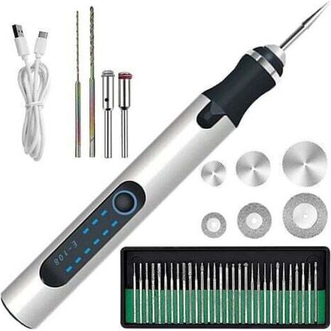 Kabelloser elektrischer Gravierstift, wiederaufladbarer Mini-Gravierstift mit 300 mAh