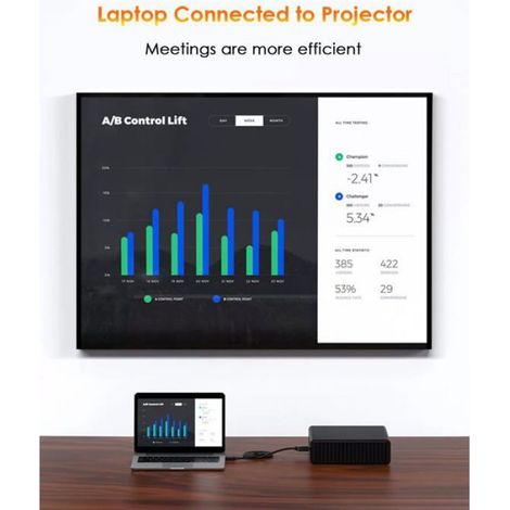 Câble DisplayPort vers HDMI - - Longueur 1,8m - Résolution jusqu'à 4K 30Hz - Unidirectionnel (1/5)