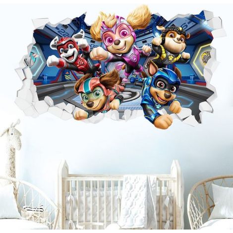 Autocollant mural - - Style1 - Chien - Multicolore - Amovible (1/5)
