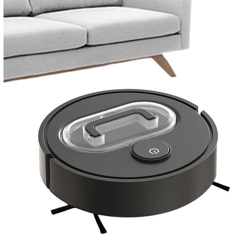 Aspirateur Robot Laveur Poubelle Amovible Nettoyage à Faible Bruit Robot Aspirateur Automatique Pour Sols Pour Maison Chambre Salon Cuisine Bureau Balcon Poils d'Animaux Parquet Carrelage (1/5)