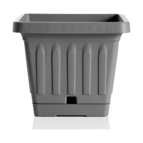 BAMA VASO DA TERRA QUADRATO 50 X 50 X H43 CM COLORE GRIGIO
