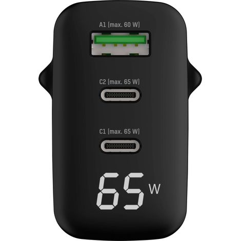 Chargeur USB 3 ports ANSMANN jusqu'à 65 W / Charge rapide et contrôle intelligent de charge (1/5)