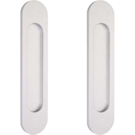 maniglie autoadesive ovali color argento da 15 cm per porte scorrevoli, maniglie in alluminio a filo per porte scorrevoli a scomparsa, finestre e armadi senza foratura