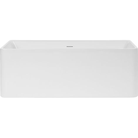 Bañera independiente de solid surface con borde fino 180 cm blanco Maruparia (1/5)