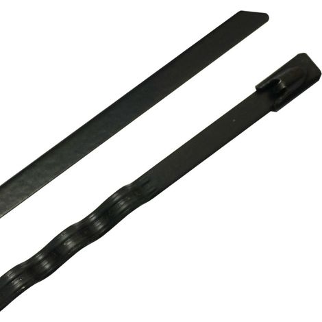 Serre-câble RS PRO Noir en Acier Inoxydable 316, 360mm x 4,6 mm