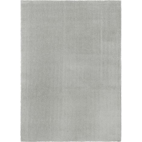 Tapis rectangulaire uni de salon Elegance GRI102 (1/5)