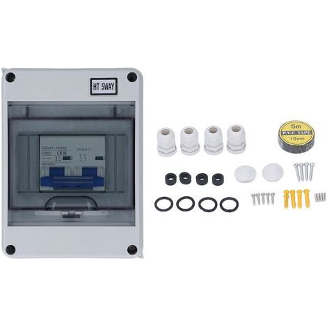 MCB PV circuit breaker, combination box, 500V DC disconnect switch with IP65 waterproof distribution (1/5)