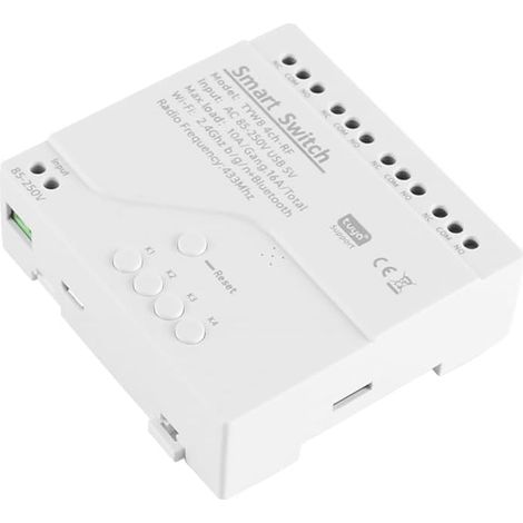 commutateur Intelligent WiFi Bricolage minuterie 220V RF Module de Commande vocale 4CH Module (1/5)