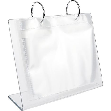 Album photo transparent - Porte-disques - Cadres photo autoportants - Présentoirs horizontaux double face - Transparent - 17-68 cm (1/5)