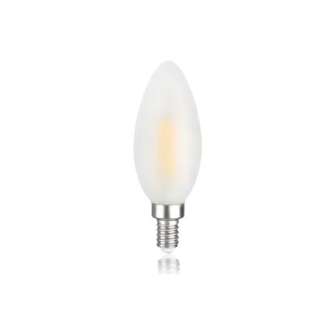 LAMPADINA ATTACCO E14 OLIVA IN VETRO SATINATA 4 W 430 lm 3000 K Ø 35 x H 98 mm