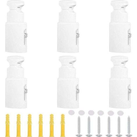 6 Pièces Fixation Seche Serviette Fixation Radiateur Fonte Support Radiateur , XU,Distance Réglable Support Radiateur Convient aux Radiateurs de Salle de Bain Droits ou Courbes - KZQ