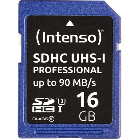 Intenso 16GB SDHC 16GB SDHC UHS Class 10 memoria flash