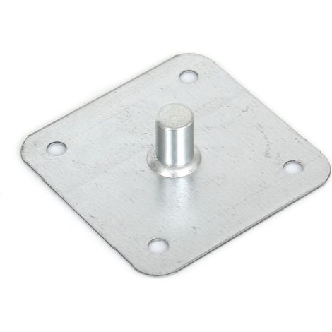 Plaque pivot avec têton 75x75