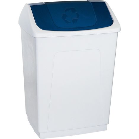 Cestino con coperchio ribaltabile 400x310x660mm 55l blu (1/3)