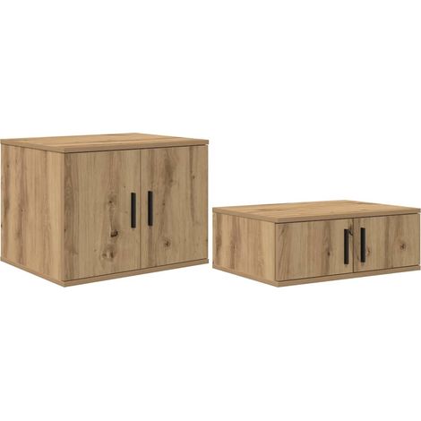Maison Exclusive - Armadio 2 pcs Rovere artigianale 118 x 41 x 40 cm