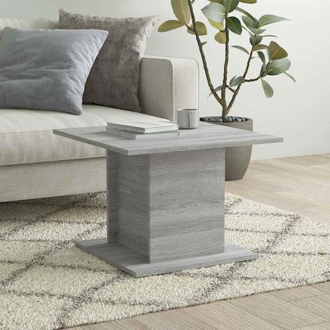 vidaXL Coffee Table Grey Sonoma 55,5x55,5x40 cm Engineered Wood (1/5)
