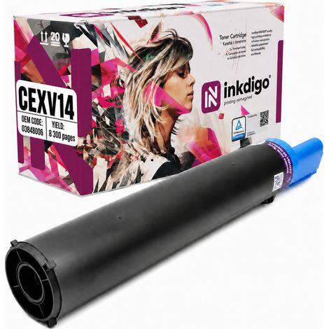 Inkdigo CEXV14 Toner kompatibel mit Canon Imagerunner 2016J und Imagerunner 2030, TÜV-zertifiziert (1/5)