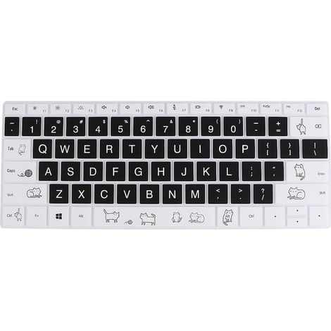 Membrane de Clavier Silicone Étanche Colorée Impression pour Ordinateur Portable, Film Protecteur Solide Adapté à Usage Quotidien (1/5)