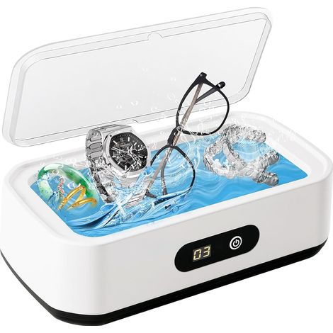 Nettoyeur Ultrasons - Technologie 49 Khz - Écran Led 5 Vitesses - Capacité 650 Ml - Acier Inoxydable (1/5)