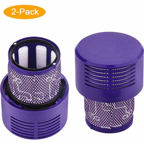 RHG 2 pièces de rechange filtre pour aspirateur Dyson V10 SV12, accessoires de filtre lavable pour aspirateur robot Dyson V10 Cyclone Absolute / Animal / Total Clean / Motorhead, DY-969082-01 (1/5)